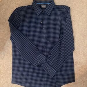 New never worn AMHERST MEN’S LONG SLEEVE blue and black check